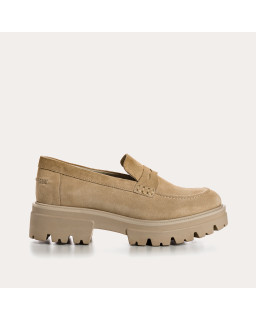 Mocassins Alabama chunky en cuir velours