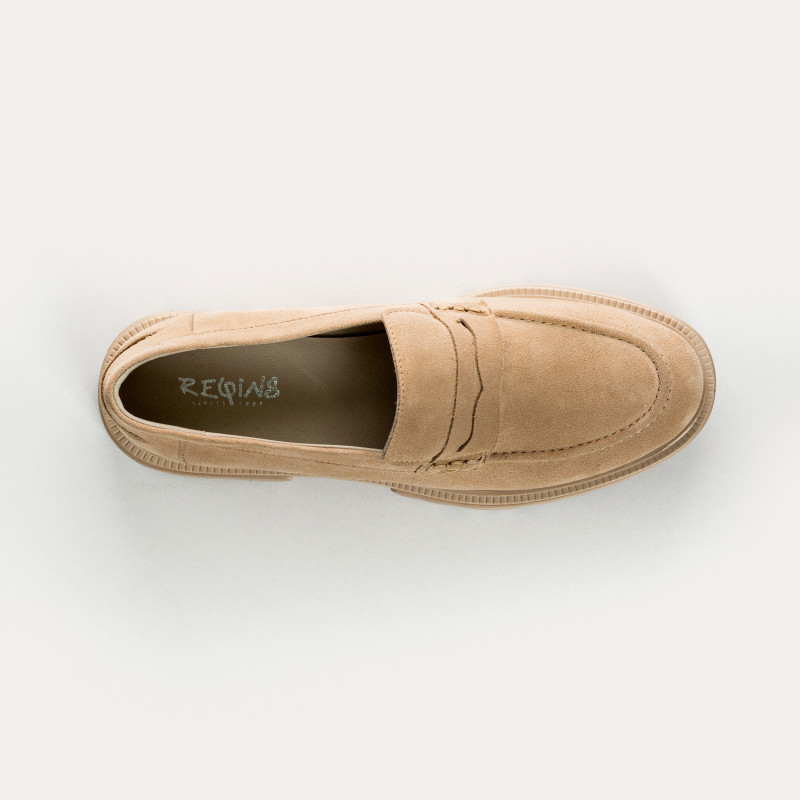 Mocassins Alabama chunky en cuir velours