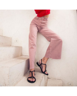 WILLOW SANDALS - Women's Leather Flange Flat Shoes | Reqins