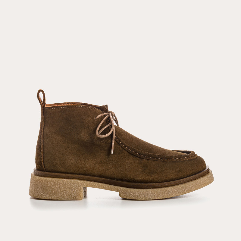 Derbies Fortuna - Velvet Leather Shoes Woman I Reqins