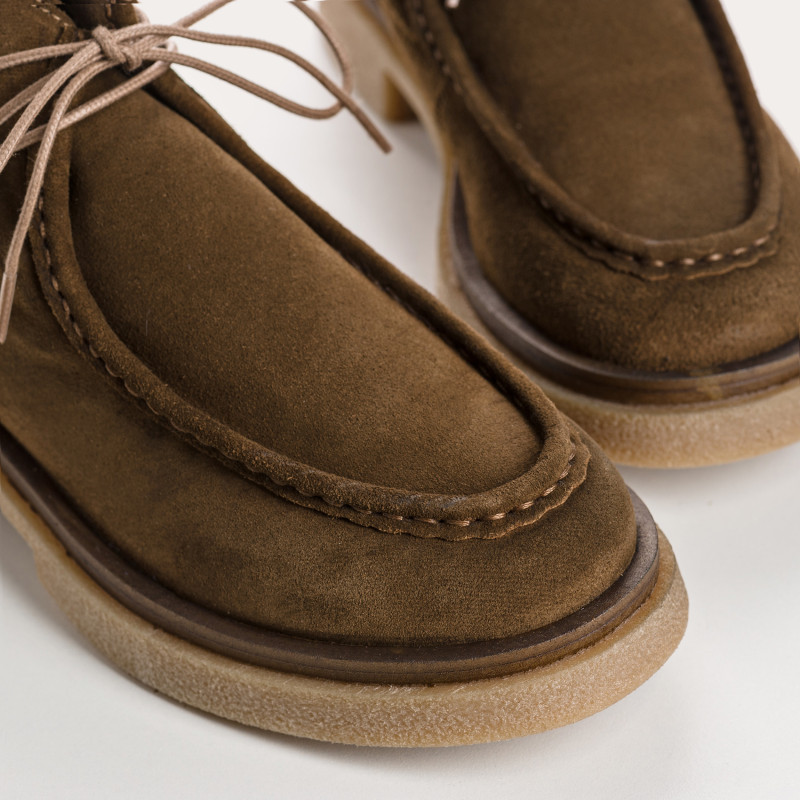 Derbies FORTUNA - chaussures cuir velours femme I REQINS