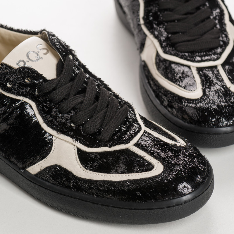 Black / Off-White Women's Charleston Lace-up Charleston Lace-up Charleston Style