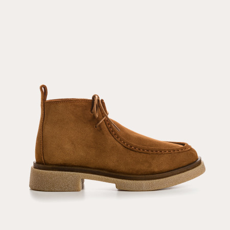 Derbies Fortuna - Velvet Leather Shoes Woman I Reqins