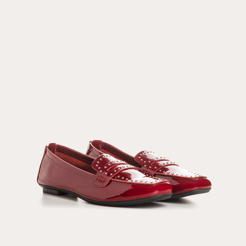 Red College Leather Red College Loafers