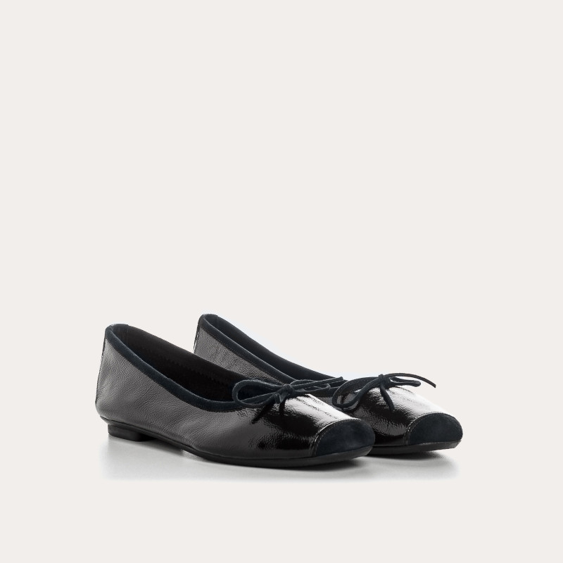 Napak leather knot flat ballerinas