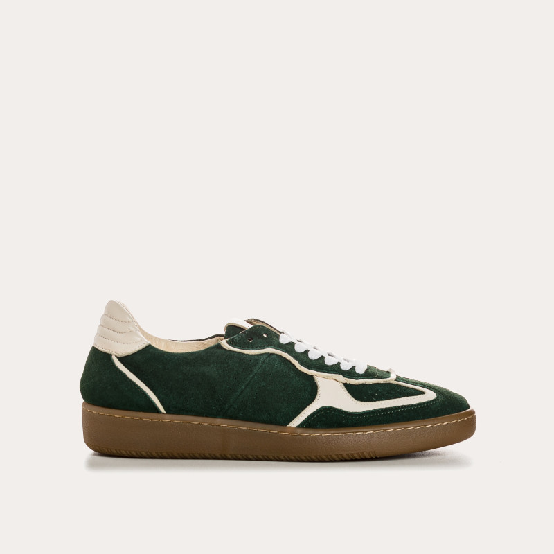 Sneakers for women with velvet leather laces and smooth leather