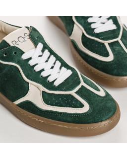 Sneakers for women with velvet leather laces and smooth leather