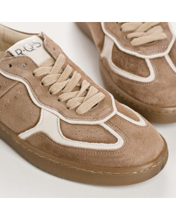 Sneakers for women with velvet leather laces and smooth leather