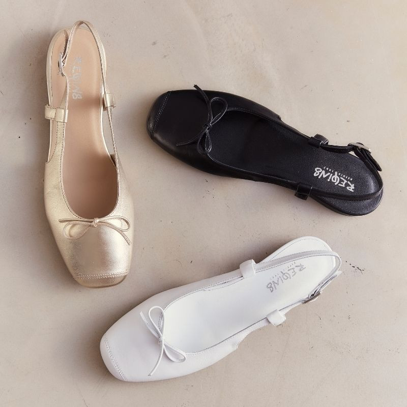 Circe Ballerinas - Flat Slingback Shoes | Reqins