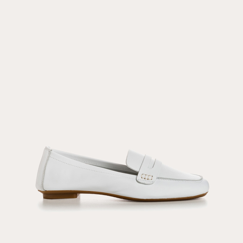 Hema college moccasins with square toe leather