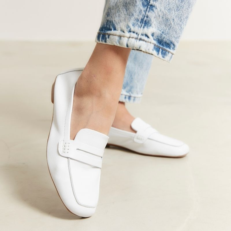 Mocassins collège HEMA à bout carré en cuir