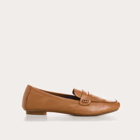 Hema college moccasins with square toe leather