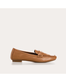 Hema college moccasins with square toe leather