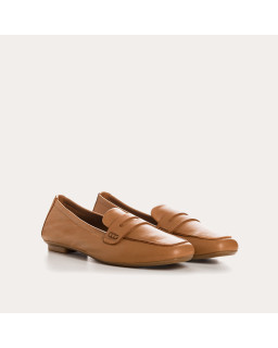 Hema college moccasins with square toe leather