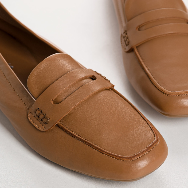 Mocassins collège HEMA à bout carré en cuir