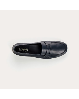 Hema college moccasins with square toe leather