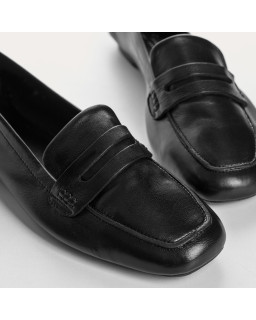 Mocassins collège HEMA à bout carré en cuir
