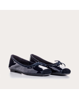 Ballerine Bleu Marine Femme - HARMONY | Reqins