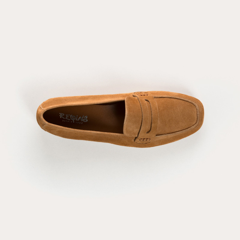 Mocassins Hema cuir velours CC Femme : style et modernité | Reqins