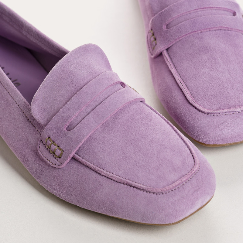 Mocassins Hema cuir velours CC Femme : style et modernité | Reqins