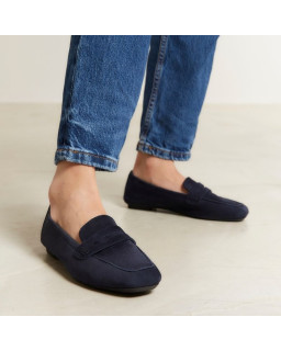 Mocassins Hema cuir velours CC Femme : style et modernité | Reqins