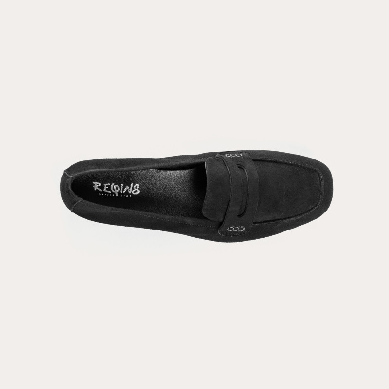 Mocassins Hema cuir velours CC Femme : style et modernité | Reqins