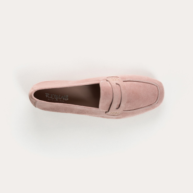 Mocassins Hema cuir velours CC Femme : style et modernité | Reqins