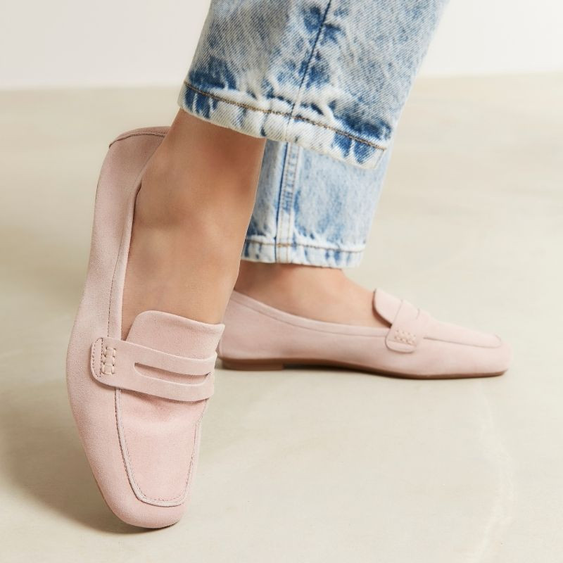 Mocassins Hema cuir velours CC Femme : style et modernité | Reqins