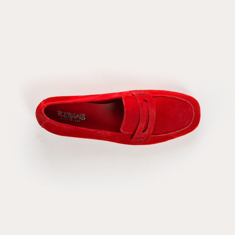 Mocassins Hema cuir velours CC Femme : style et modernité | Reqins