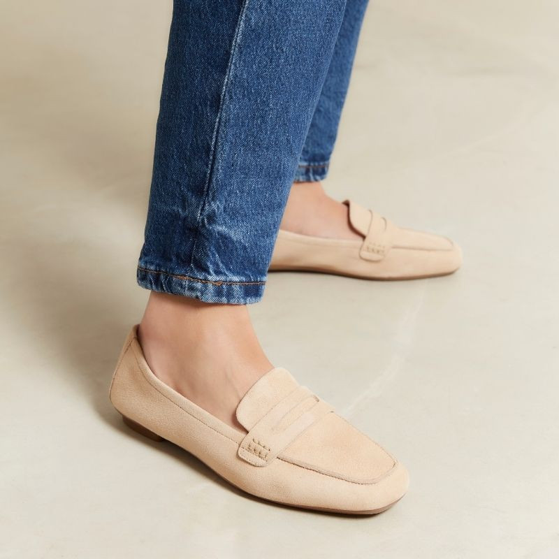 Mocassins Hema cuir velours CC Femme : style et modernité | Reqins