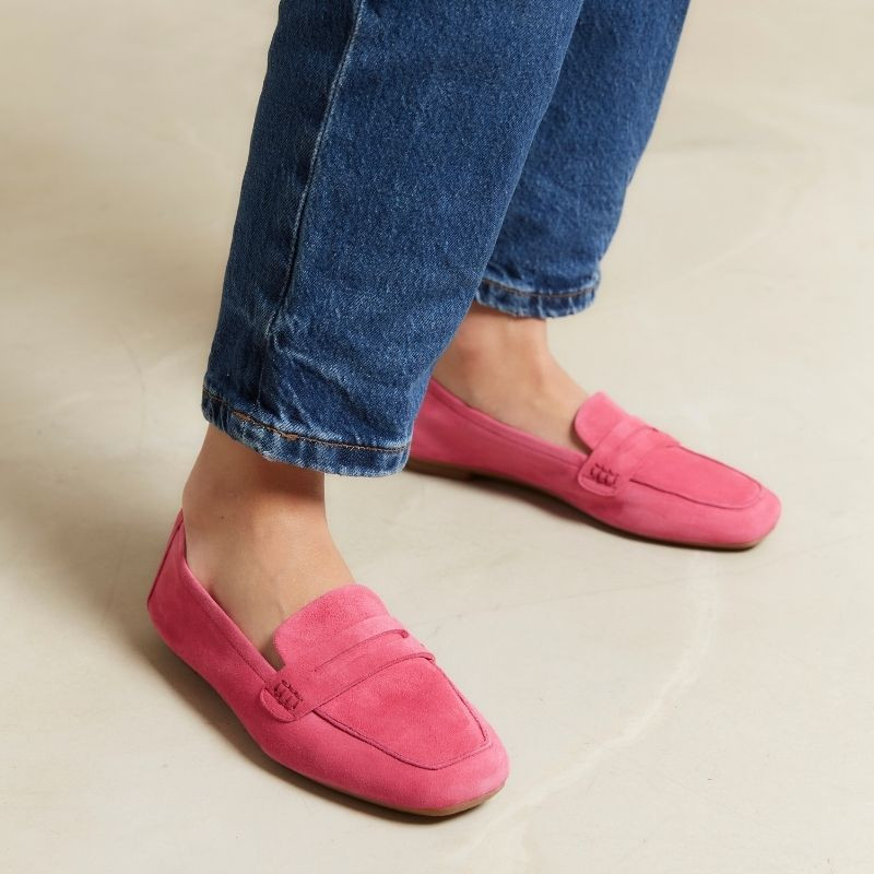 Mocassins Hema cuir velours CC Femme : style et modernité | Reqins