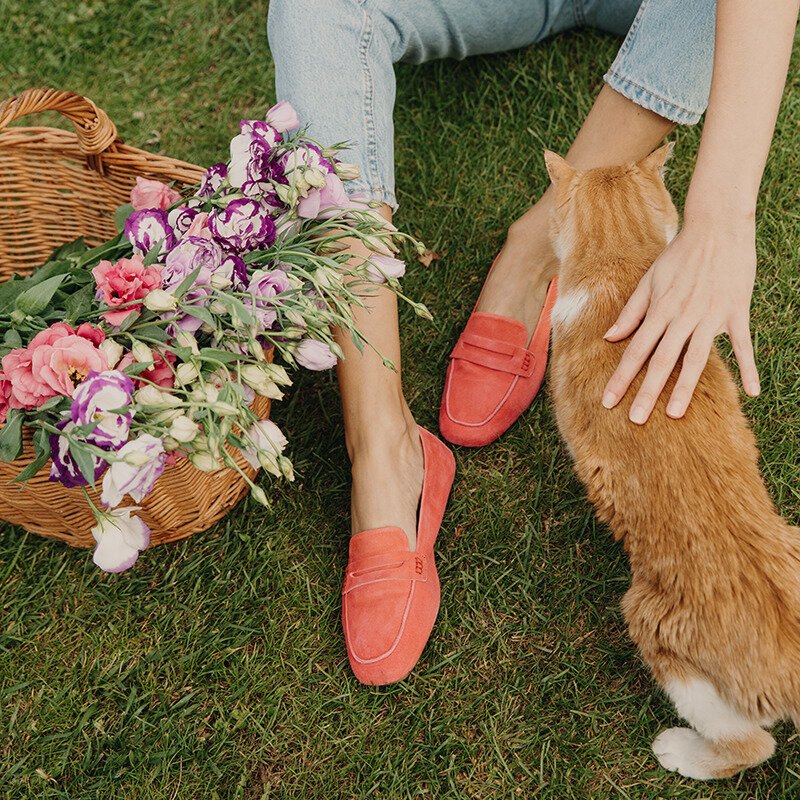 Mocassins Hema cuir velours CC Femme : style et modernité | Reqins