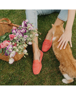 Mocassins Hema cuir velours CC Femme : style et modernité | Reqins