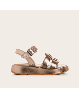 Wendy Metallic Leather Sandals | Elegance & Summer Comfort - Reqins