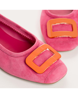 Halmane Ballerinas Velvet Leather | Reqins