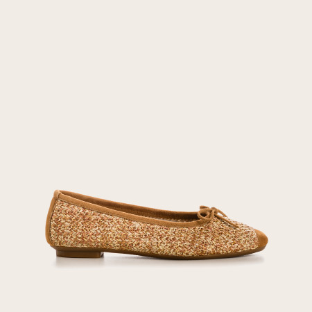 Ballerines femme en paille naturelle – Modèle Harmony | Reqins
