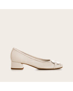 Klarissa Leather Heel Ballerinas - Elegance & Comfort | Reqins