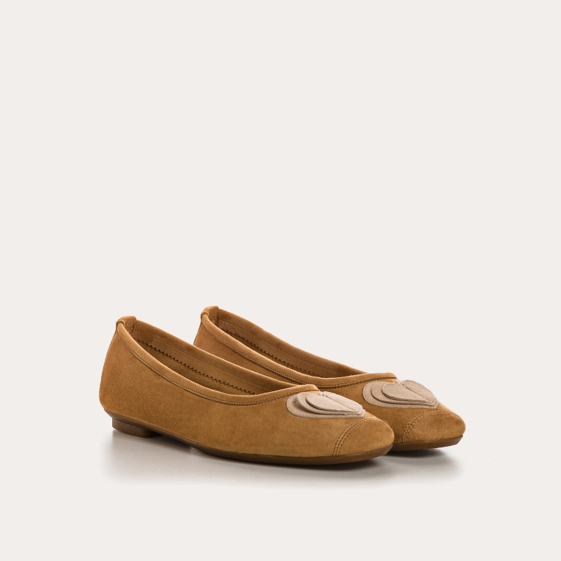 Ballerines Holove en cuir velours – Élégance & confort | Reqins