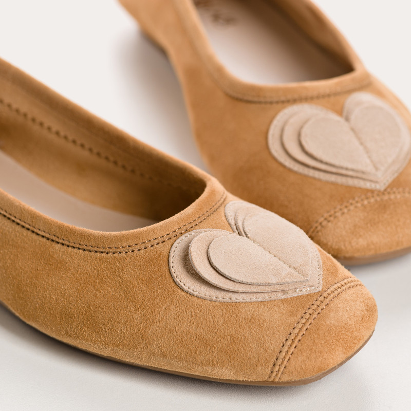 Ballerines Holove en cuir velours – Élégance & confort | Reqins