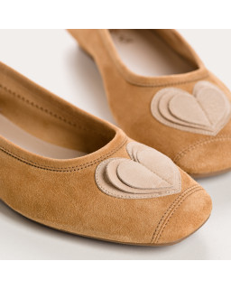 Ballerines Holove en cuir velours – Élégance & confort | Reqins