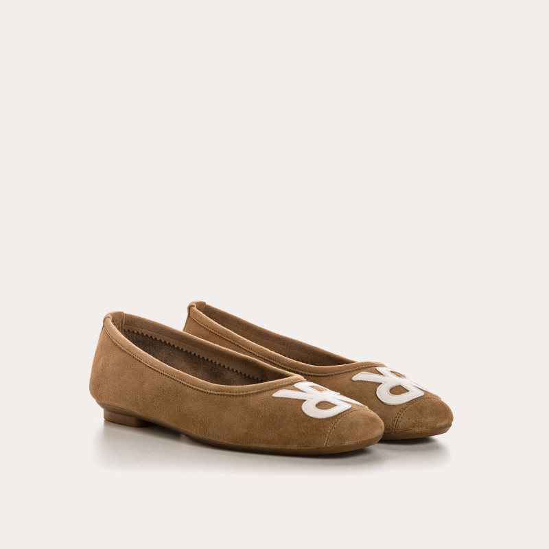 Ballerines Hopa en cuir velours et cuir - Reqins
