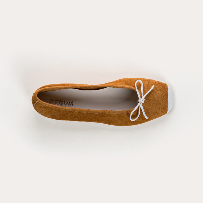 Ballerines femme bi-matière cuir – Modèle Harmony | Reqins