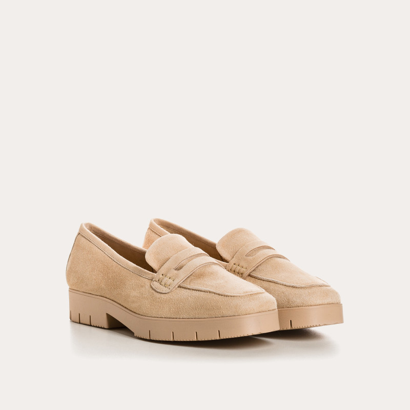 Mocassins MARIELLA - chaussures cuir velours femme | REQINS