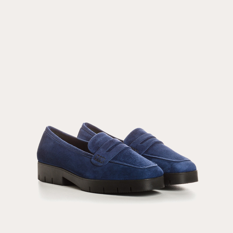 Mocassins MARIELLA - chaussures cuir velours femme | REQINS