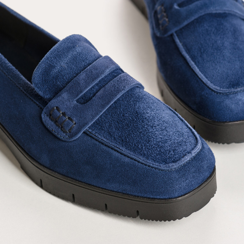 Mocassins MARIELLA - chaussures cuir velours femme | REQINS