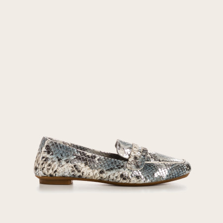 Loafers Hema Snake in embossed leather - Reqins
