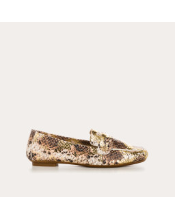 Loafers Hema Snake in embossed leather - Reqins