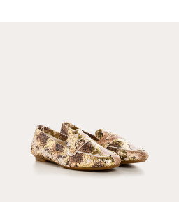 Loafers Hema Snake in embossed leather - Reqins