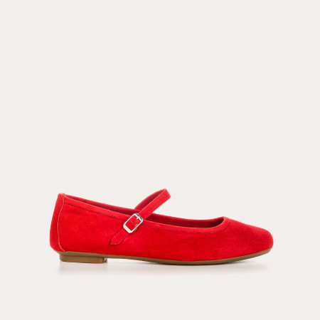 Ballerines femme en cuir velours – Modèle Honor | Reqins