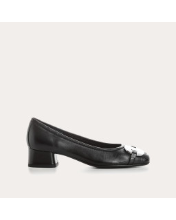 Klarissa Leather Heel Ballerinas - Elegance & Comfort | Reqins